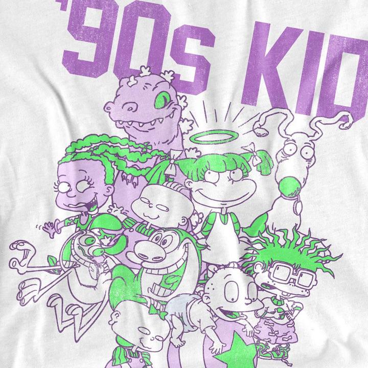 Actual product image Nickelodeon Unisex Adult 90s Kid T-Shirt (XXL)