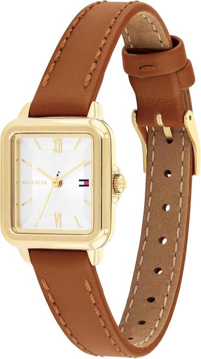 Produktbild Tommy Hilfiger Drei-Hand-Quarzuhr mit Lederband für Damen (24 mm)