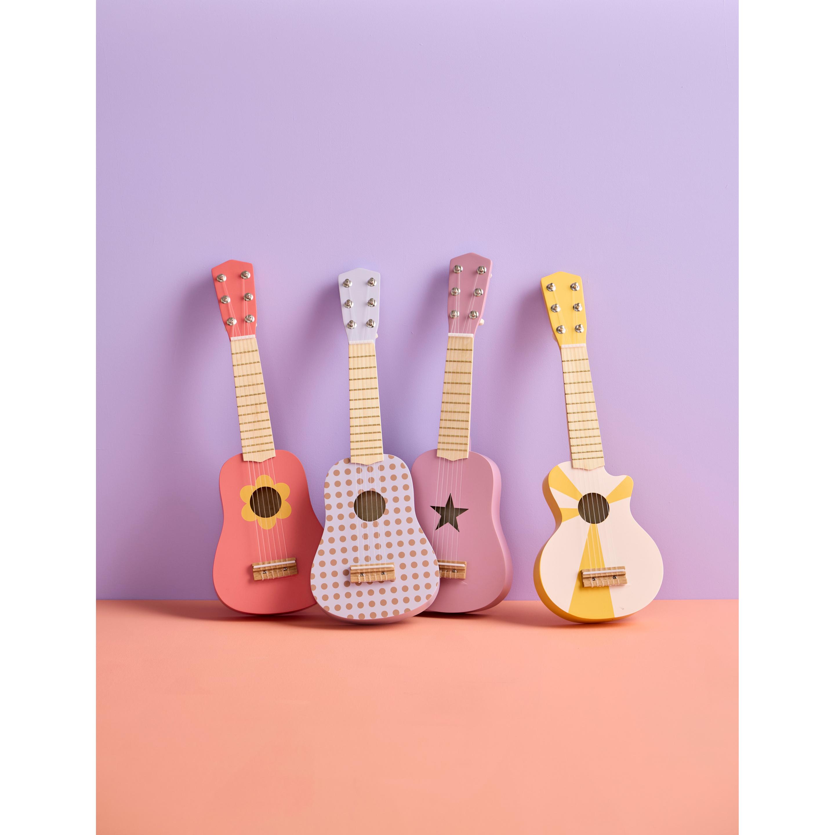 Thumbnail - Kids Concept Gitarre pink mit Blumenmuster