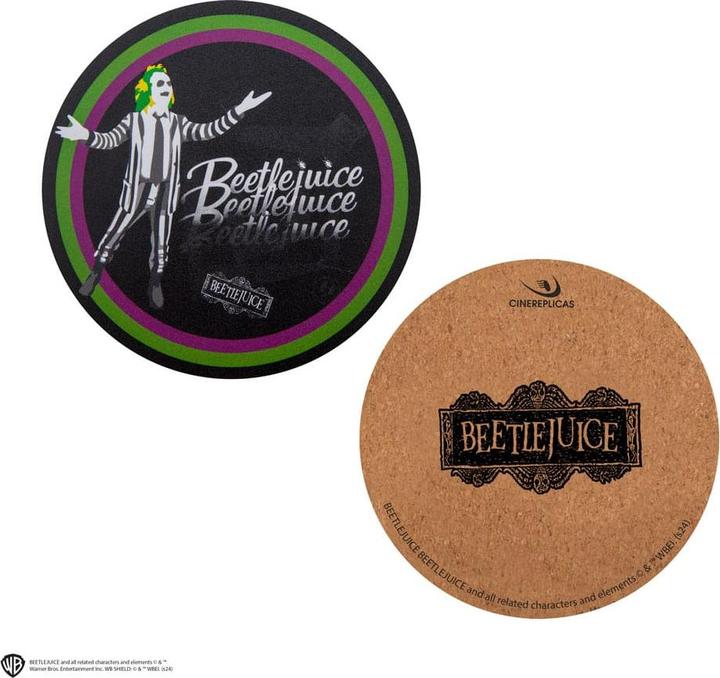 Actual product image Cinereplicas Beetlejuice coaster 4-pack (4 x)