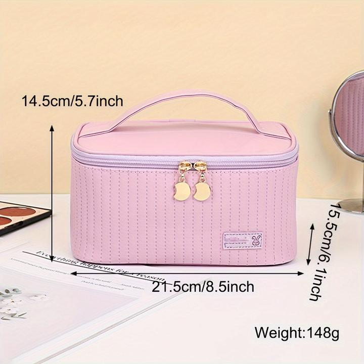 Immagine prodotto Only-Bags.Store Borsa cosmetica 3pcs/set, borsa cosmetica quadrata portatile a grande apertura / design a conchiglia