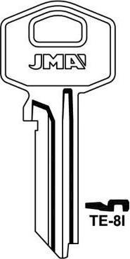 Actual product image JMA Blank Key Te-8i Tesa Miscellaneous