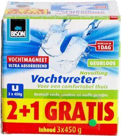 Produktbild Bison Feuchtigkeitsabsorber Magnet Nachfüllung 2+1