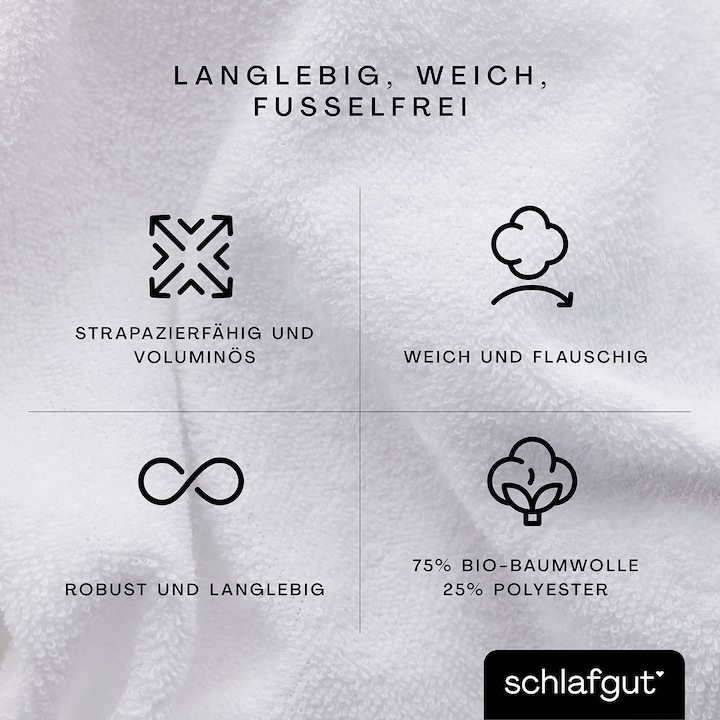 Actual product image schlafgut Frottex (90 x 190 - 100 x 220 cm)