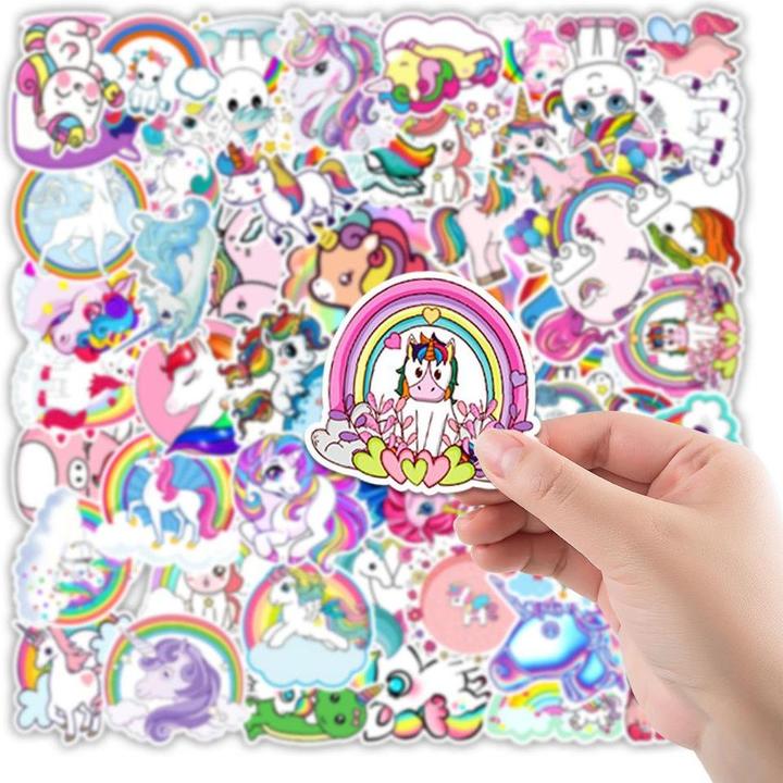 Actual product image JTI Pack with stickers - Unicorns