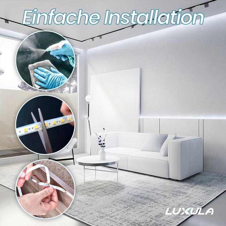 Actual product image Luxula LED strips (White, 500 cm, Indoor)