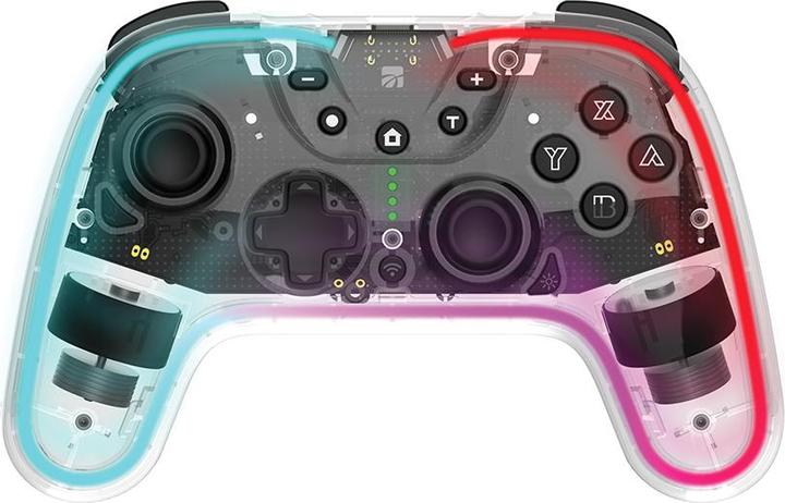 Actual product image PowerA Xtreme 95651 Game Peripheral Black, Transparent Bluetooth Analog/Digital Gamepad Nintendo Swi (Switch)