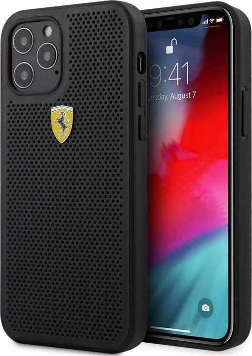 Actual product image Ferrari Hard Cover On Track Perforated (Apple iPhone 12, Apple iPhone 12 Pro)