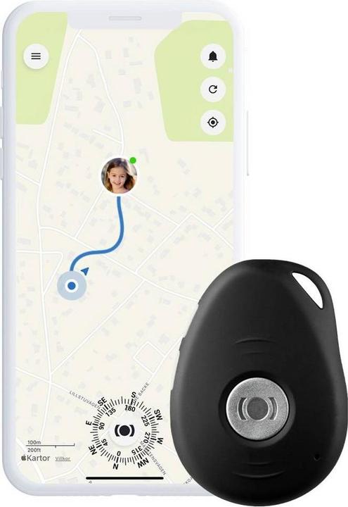 Produktbild MiniFinder Pico 4G Persönlicher Alarm-Schlüsselanhänger Schwarz (Android, iOS)