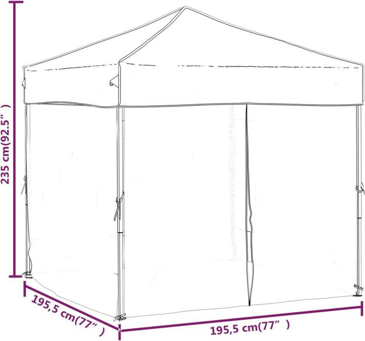 Actual product image vidaXL Bernhilde (197.50 cm, 197.50 cm)