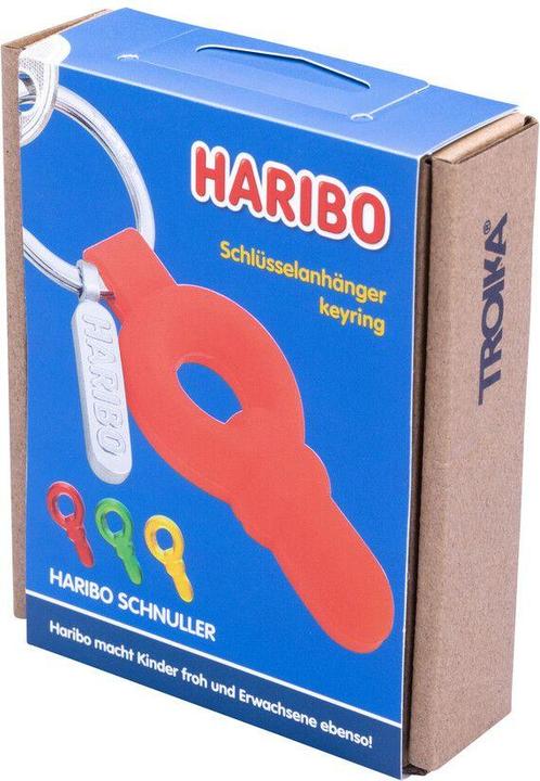 Actual product image Troika HARIBO SCHNULLER Porte-clés tétine, rouge