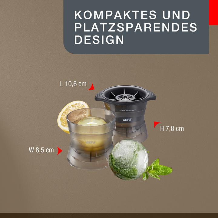 Produktbild GEFU 12494 Eiskugelform GLOBE 2 Stück