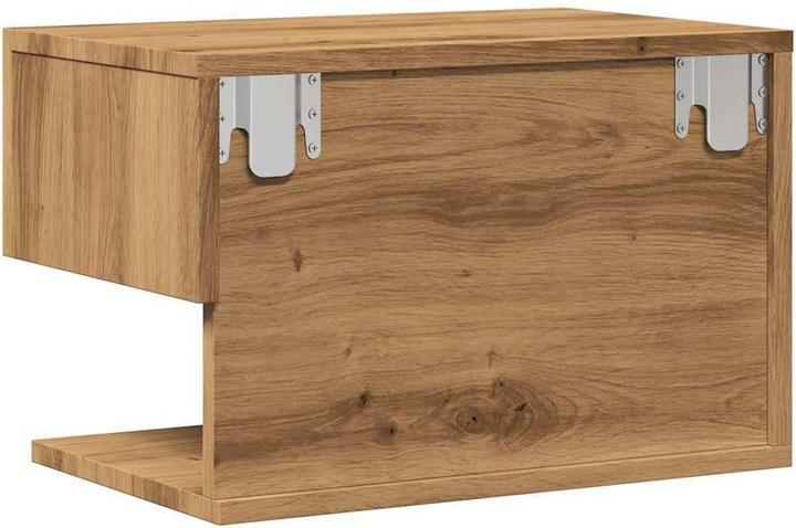 Produktbild vidaXL Nachttisch Wandschrank Nachtschrank Nachtkommode Hängend Artisan-Eiche (46 x 29.5 x 30 cm)