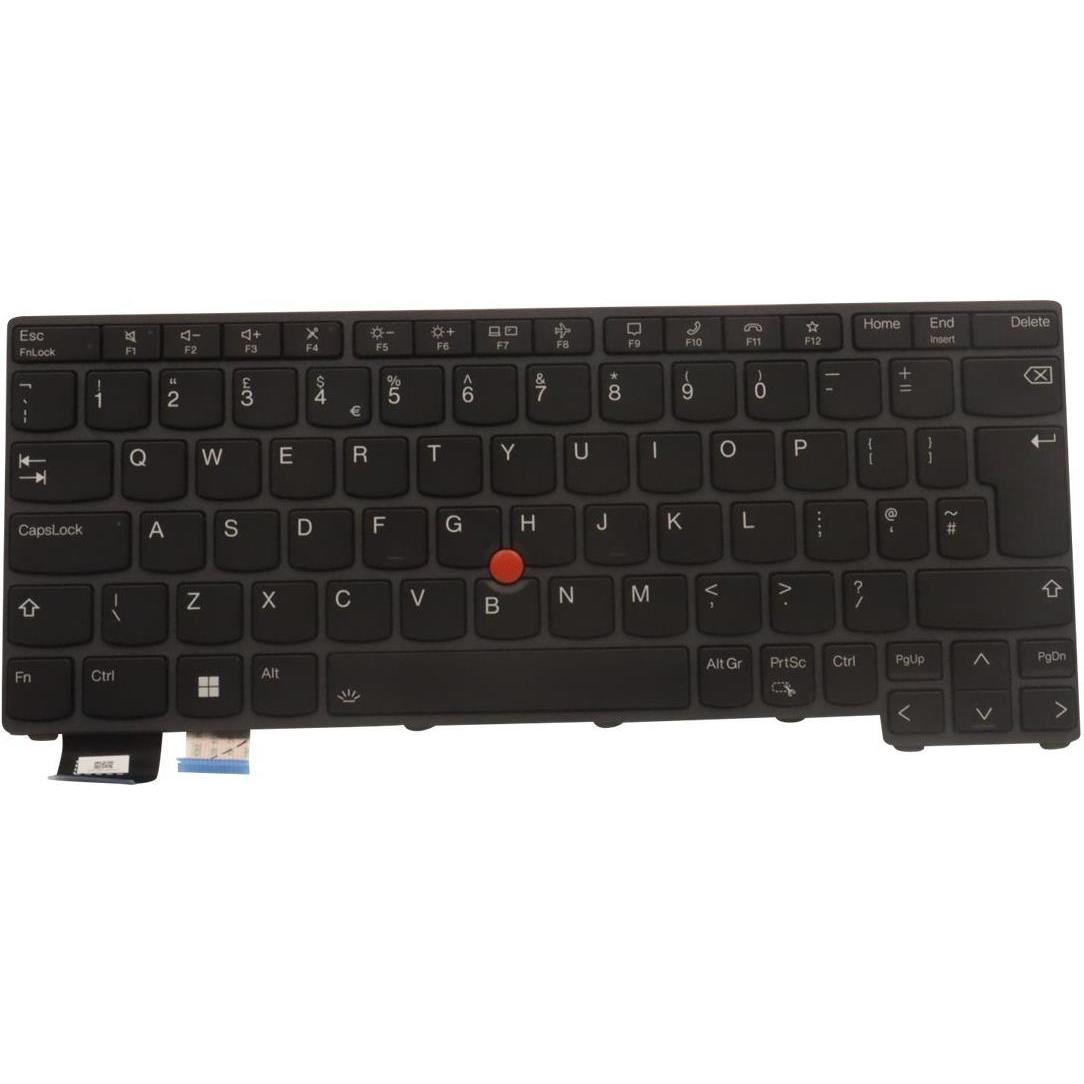 Lenovo NB KYB SER2 KBD BK-BL,PMX,UKE, Notebook Ersatzteile, Schwarz
