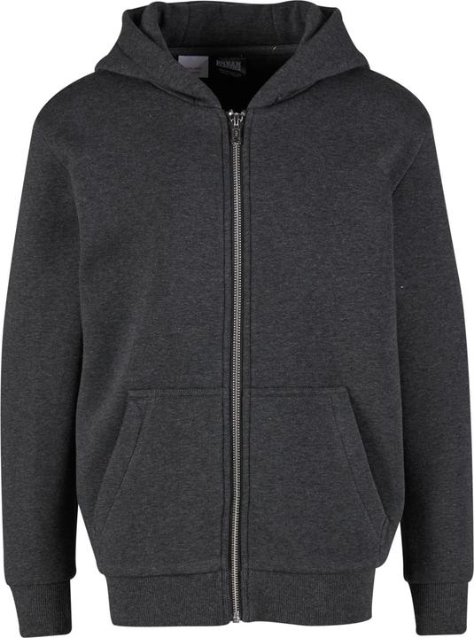 Produktbild Urban Classics Kids Fluffy Zip Hoody charcoal 146/152 (146, 152)