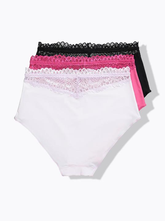 Produktbild TruYou Maxislips, 3er-Pack, Spitzen-Bündchen, Mikrofaser (58, 3er Pack)