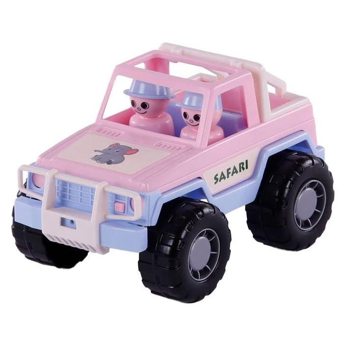 Polesie Cavallino Jeep Roze Met 2 Speelfiguren
