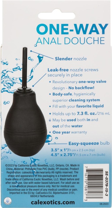 Produktbild CalExotics One Way Analdusche Schwarz