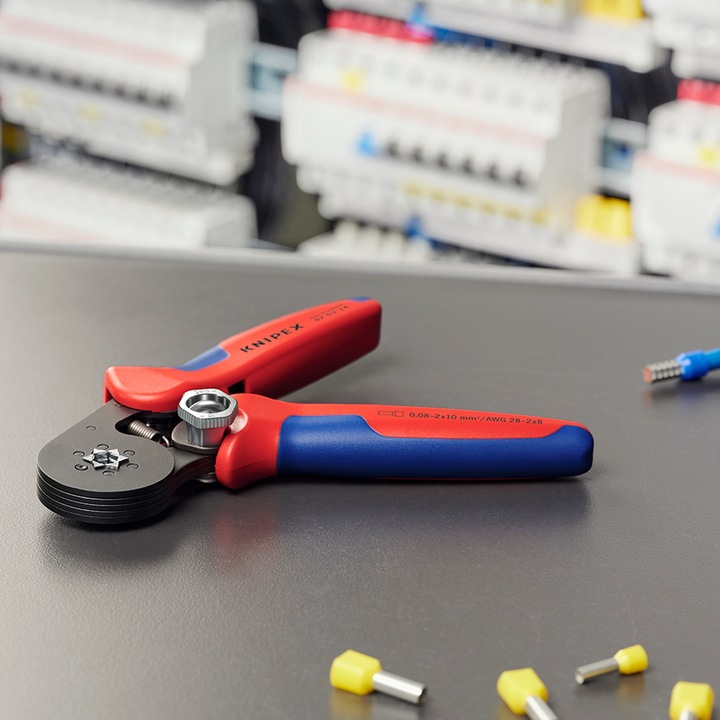 Actual product image Knipex Self-Adjusting Crimping Pliers for wire ferrules (180 mm)