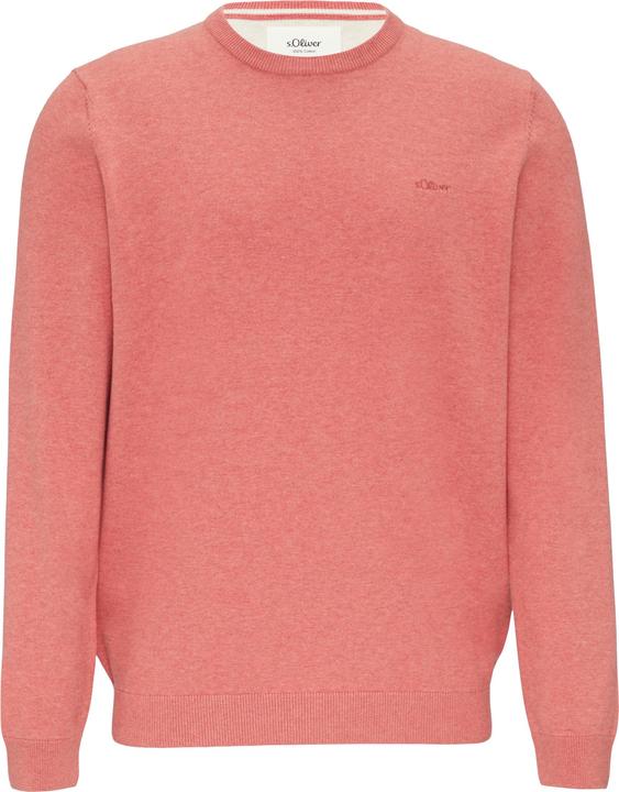 Produktbild S.Oliver Strickpullover Strickpullover mit Logo-Stickerei (3XL)