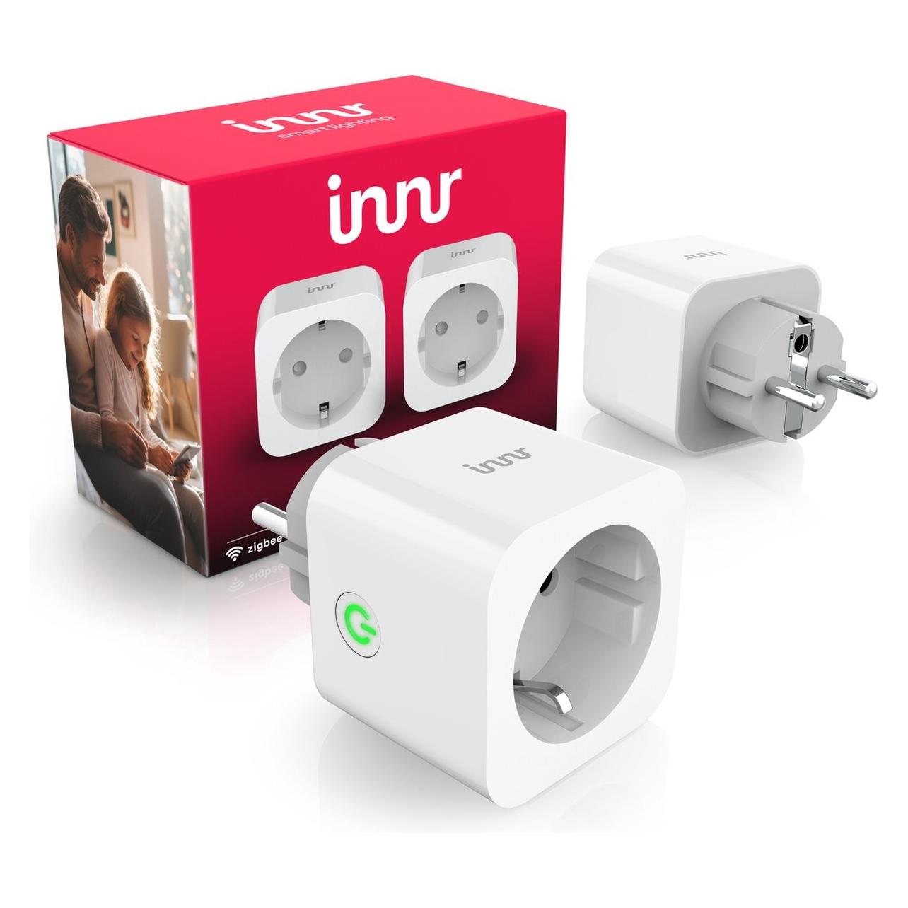 Innr, Slimme Stekker, Slimme Zigbee Stekker 3680W & Stroommeting 10-Pack