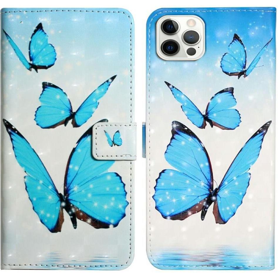 Cover-Discount iPhone 16 Pro Max - Etui Glitzer Effekt (Apple iPhone 16 Pro Max), Smartphone Hülle, Blau