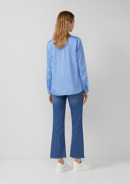 Immagine prodotto s.Oliver Bluse Stehkragen-Bluse aus leichtem Baumwoll-Satin (42)