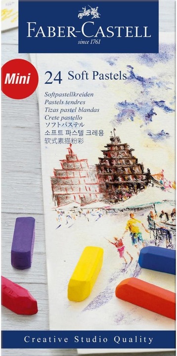 Immagine prodotto Faber-Castell Soft Pastelli Mini (Multicolore, 24 x)