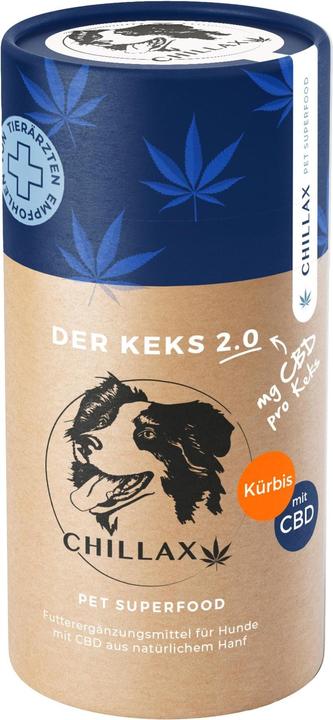 Produktbild Chillax Hundekekse Kürbis-Huhn 2mg CBD (Senior, Adult, Junior, 1 Stk., 385 g)