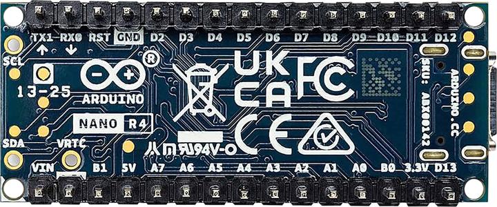 Actual product image Arduino Nano R4 (with headers)