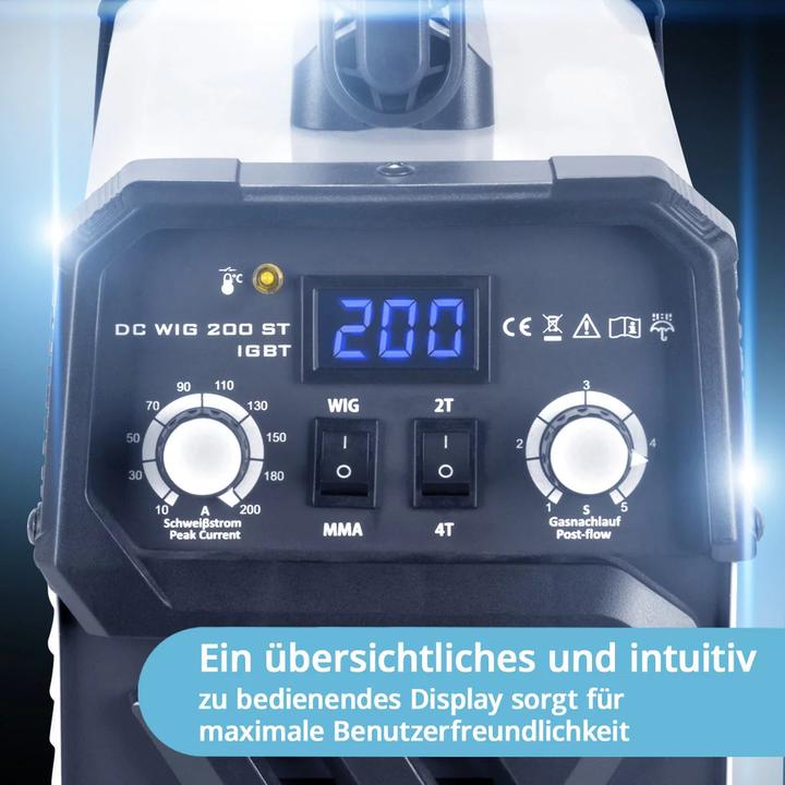 Produktbild Stahlwerk Schweissgerät DC WIG 200 ST IGBT Vollausstattung