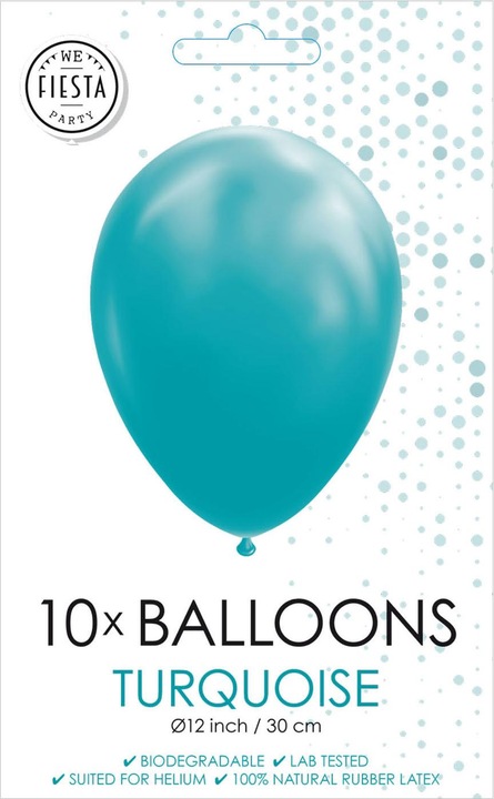 Produktbild Globos Luftballons Türkis, 30cm, 10Stk.