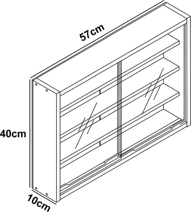 Actual product image VCM Agisa M (57 x 10 x 40 cm)