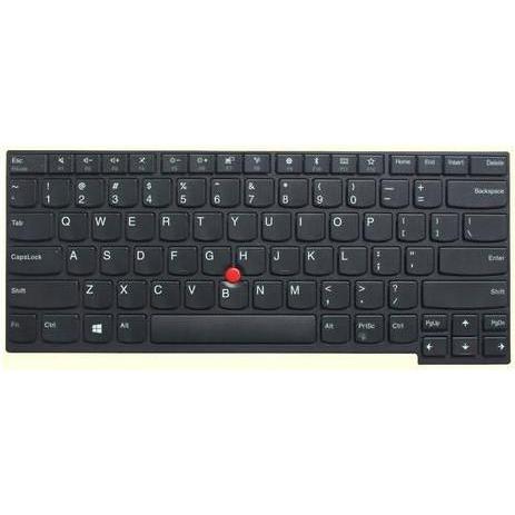 Lenovo Keyboard T470p DK, Notebook Ersatzteile, Schwarz