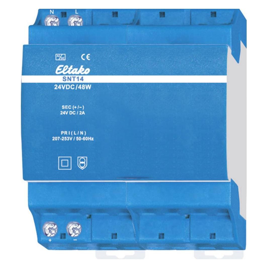 Eltako, Mobiele Stroomverdelers, SNT14-24V/48W Top-rail Voedingseenheid (Din-rail) 2 A 48 W 1 X