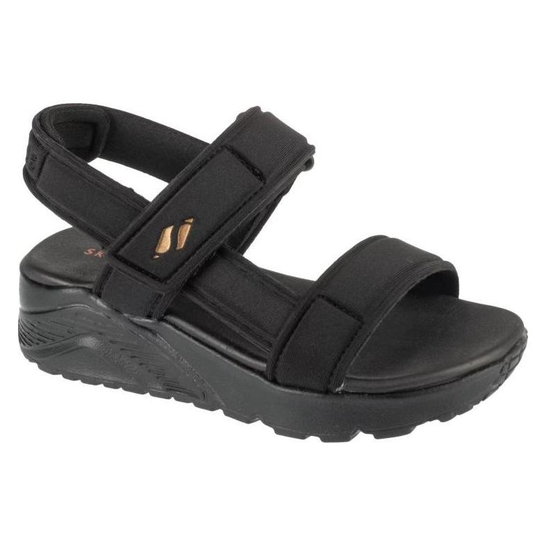 Skechers, Mädchen, Sandalen, Uno Lite Sandale - Sunny Stand Black, Schwarz, (36)
