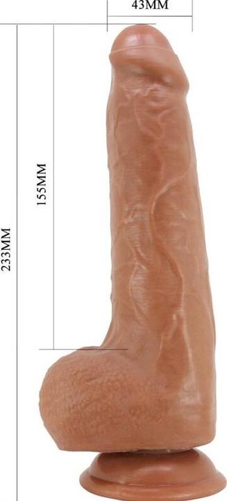 Actual product image Pretty Love Draco Realistic Dildo 23 cm Model 2 Flesh