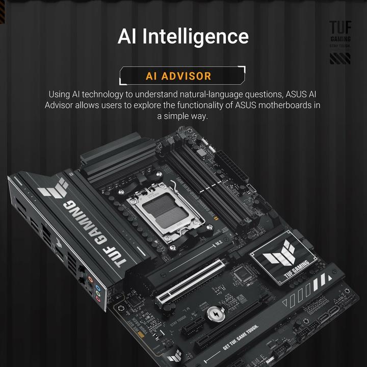 Productafbeelding ASUS TUF Gaming B850-Plus Wifi (AM5, AMD B850, ATX)