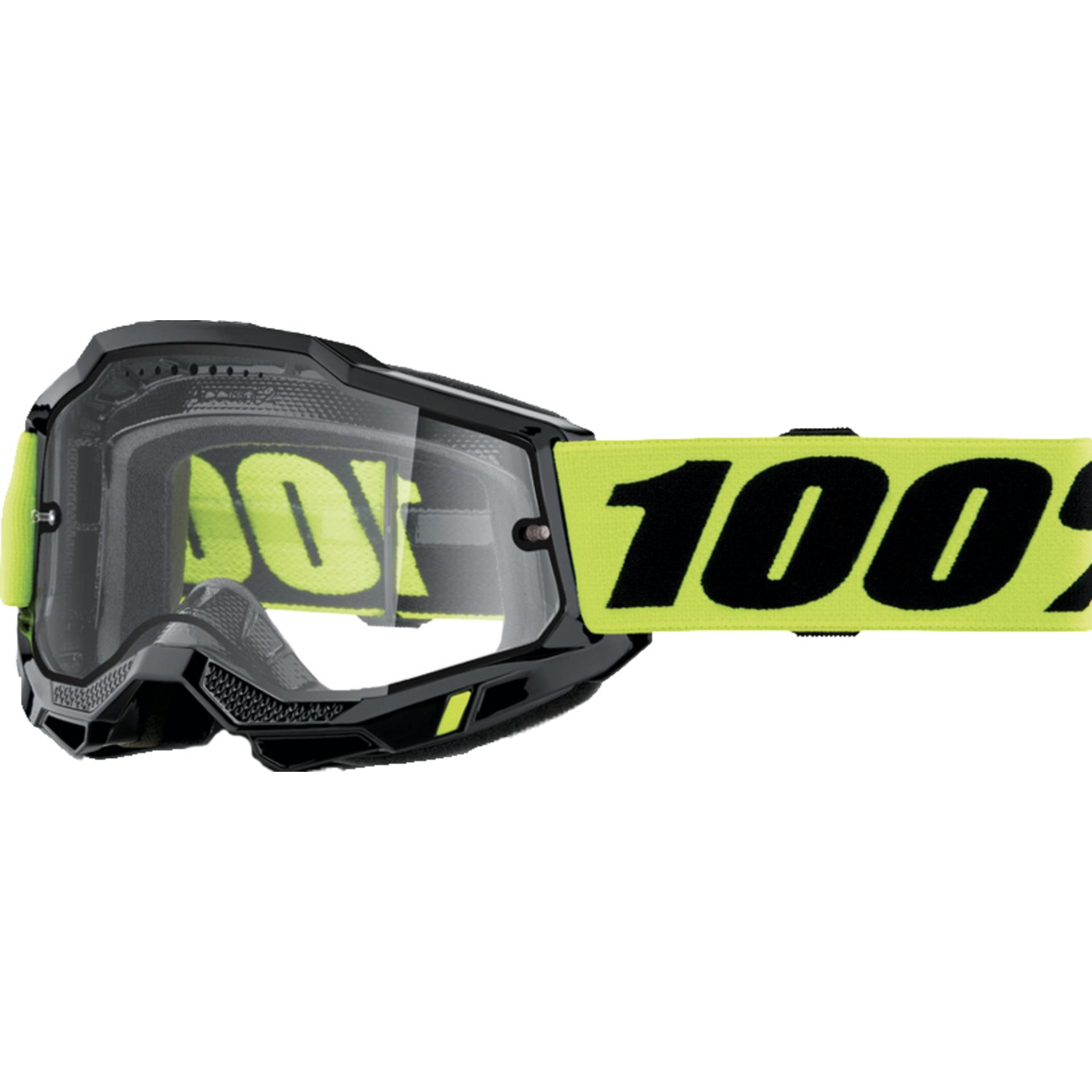 100%, Donne, Occhiali sportivi, Accuri 2 (Giallo Neon, Chiaro), Giallo, Nero