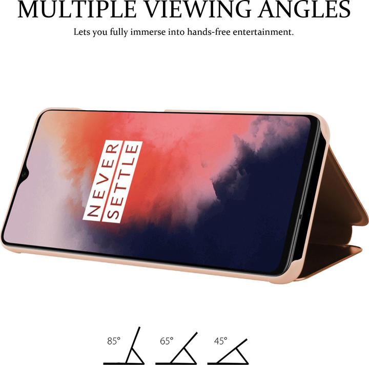 Actual product image Cadorabo Book Smart View Mirror Cover (OnePlus 7T)