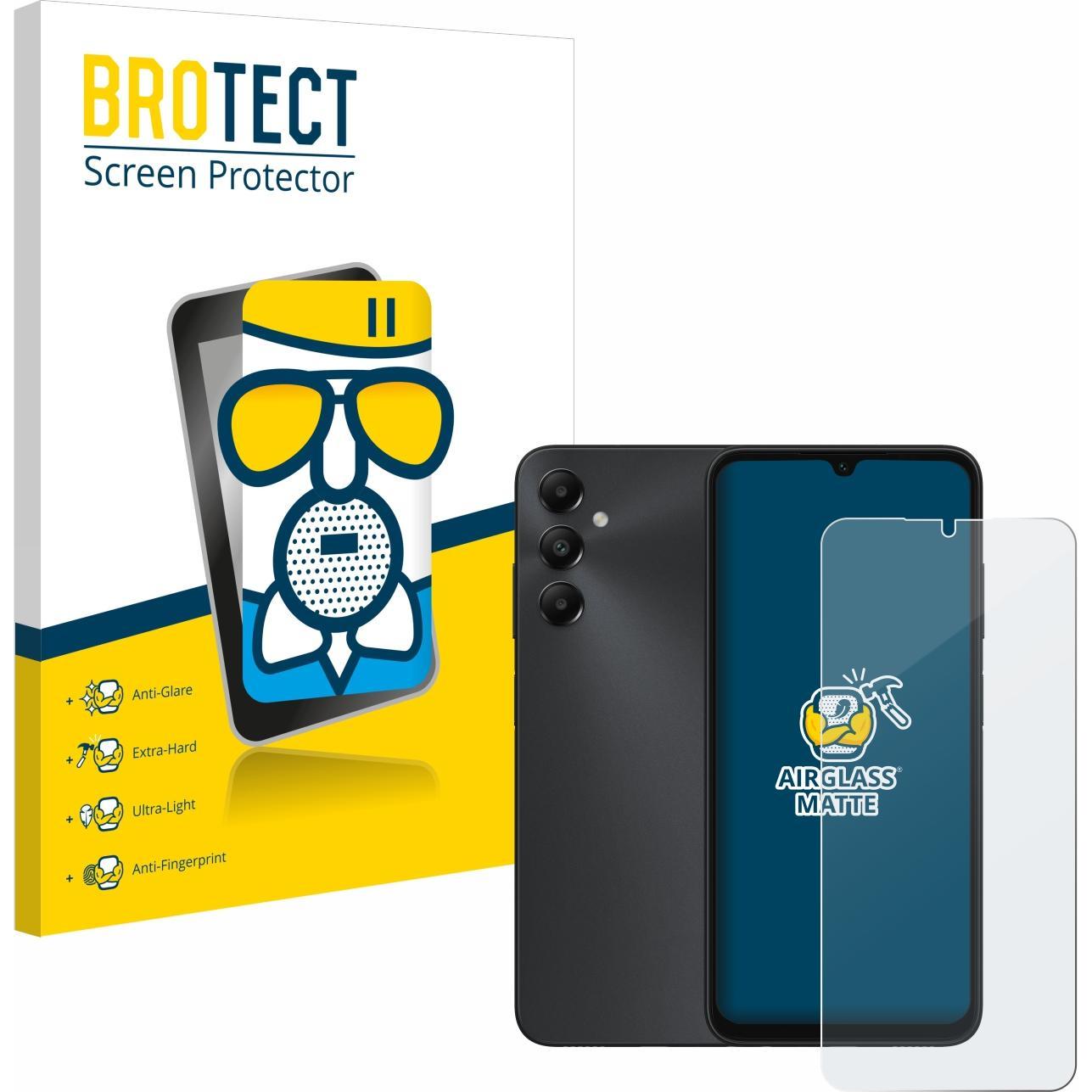 BROTECT AirGlass Panzerglasfolie Matt (1 Stück, Samsung Galaxy A05s), Smartphone Schutzfolie, Grau