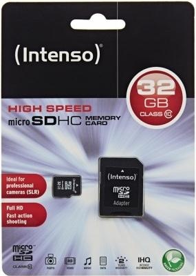 Produktbild Intenso microSD Class 10 (32 GB, microSDHC, U1)
