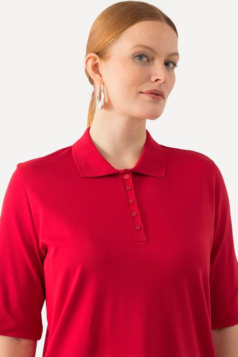 Immagine prodotto Ulla Popken Maglia polo dalla vestibilità classica in cotone Pima con mezze maniche (50, 52)