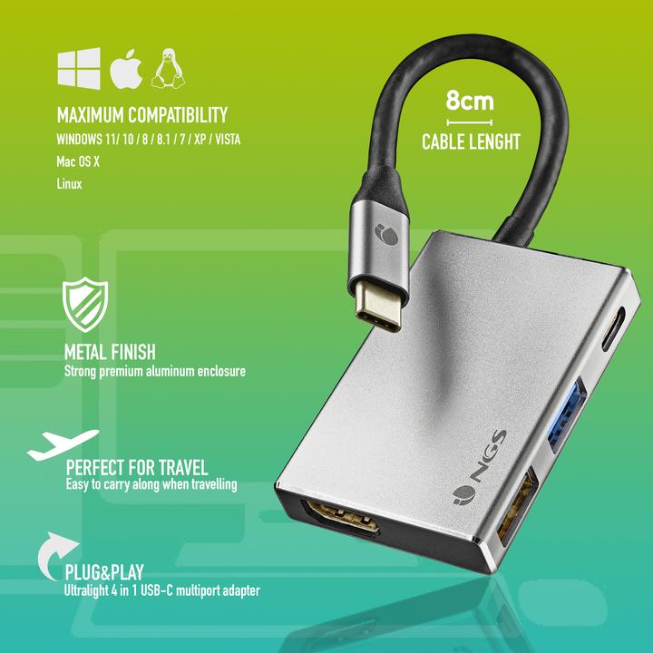 Actual product image NGS Wonder dock 4 (USB-C, 4 ports)
