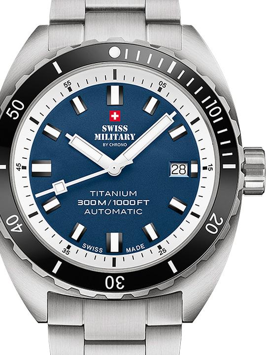 Produktbild Swiss Military SMA34100.03 Diver Titanium Automatik 42mm 30ATM (Taucheruhr, 42 mm)