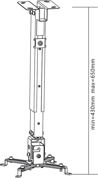 Image du produit Maclean MC-581 MC-581 Support de poignée universel pour plafond Projecteur Screen Mount (Plafond)