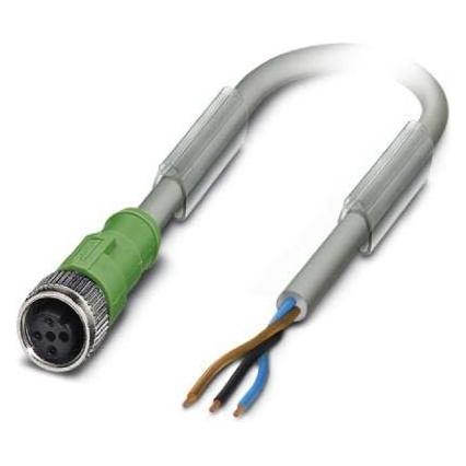 Phoenix Contact Grigio Cavo Sensore/Attuatore, Cavo + Spina Elettrica,
