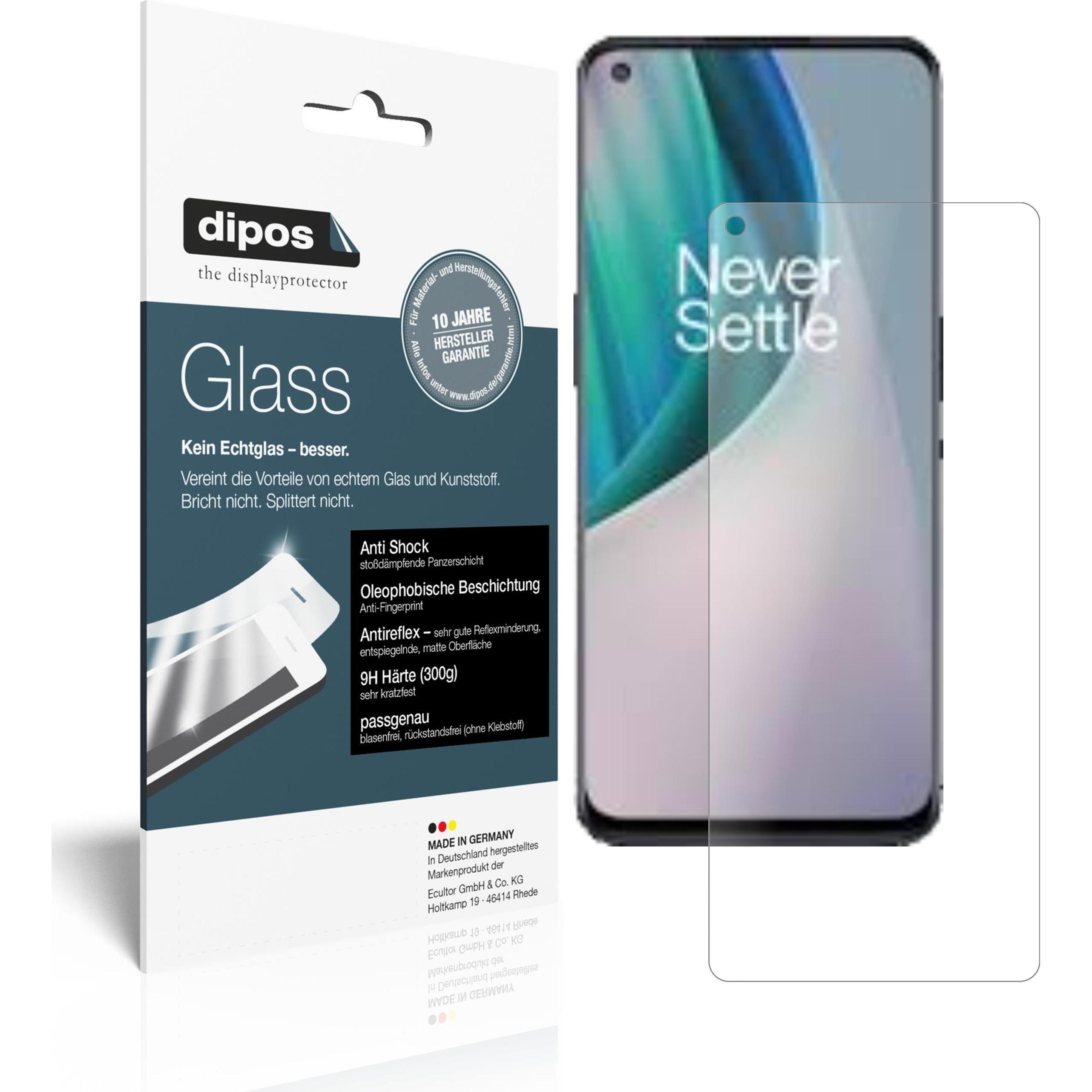 Dipos Displayschutz Anti-Shock (2 Stück, OnePlus Nord N100), Smartphone Schutzfolie, Transparent