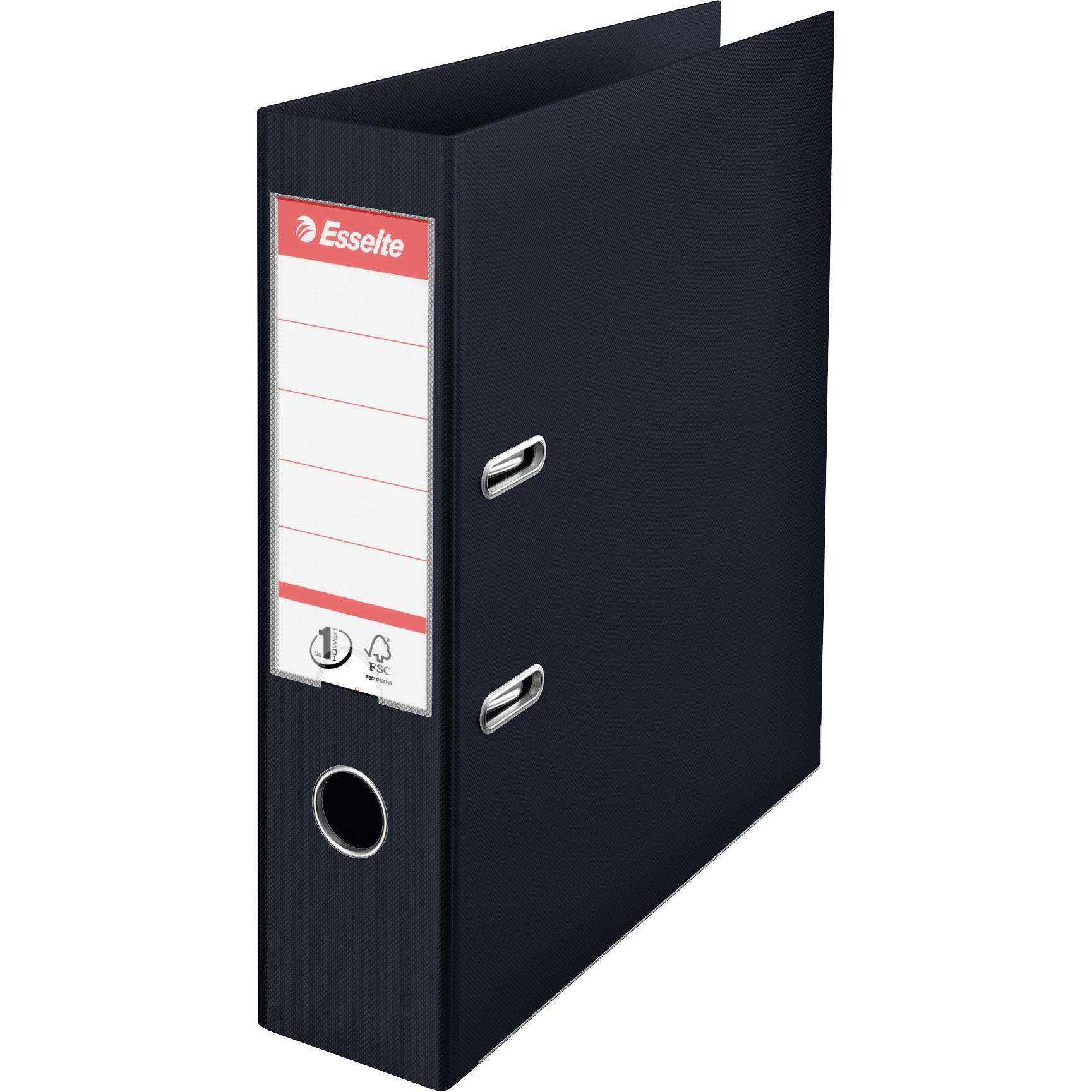 Dymo, Raccoglitore, Esselte 811370 Raccoglitore Ad Anelli Nero (A4, 75 Mm, 1 Pz.)