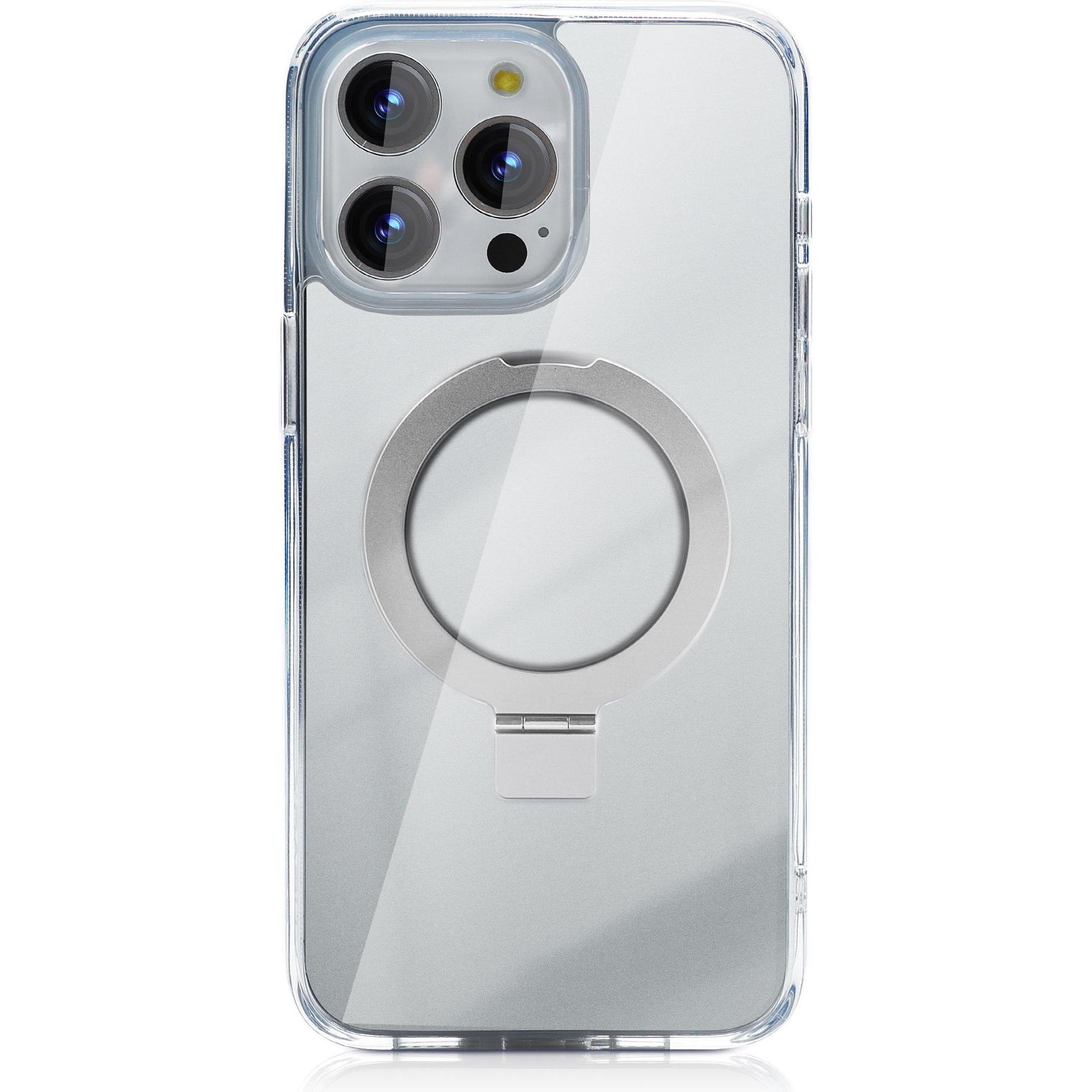 Nevox StyleShell SHOCKFlex Stand iPhone 15 Pro transp. (Apple iPhone 15 Pro), Smartphone Hülle, Transparent